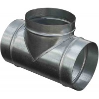 Круглый тройник из оцинкованной стали магазин в Уфе