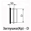 Заглушка круглая из оцинкованной стали Заглушка круглая из оцинкованной стали